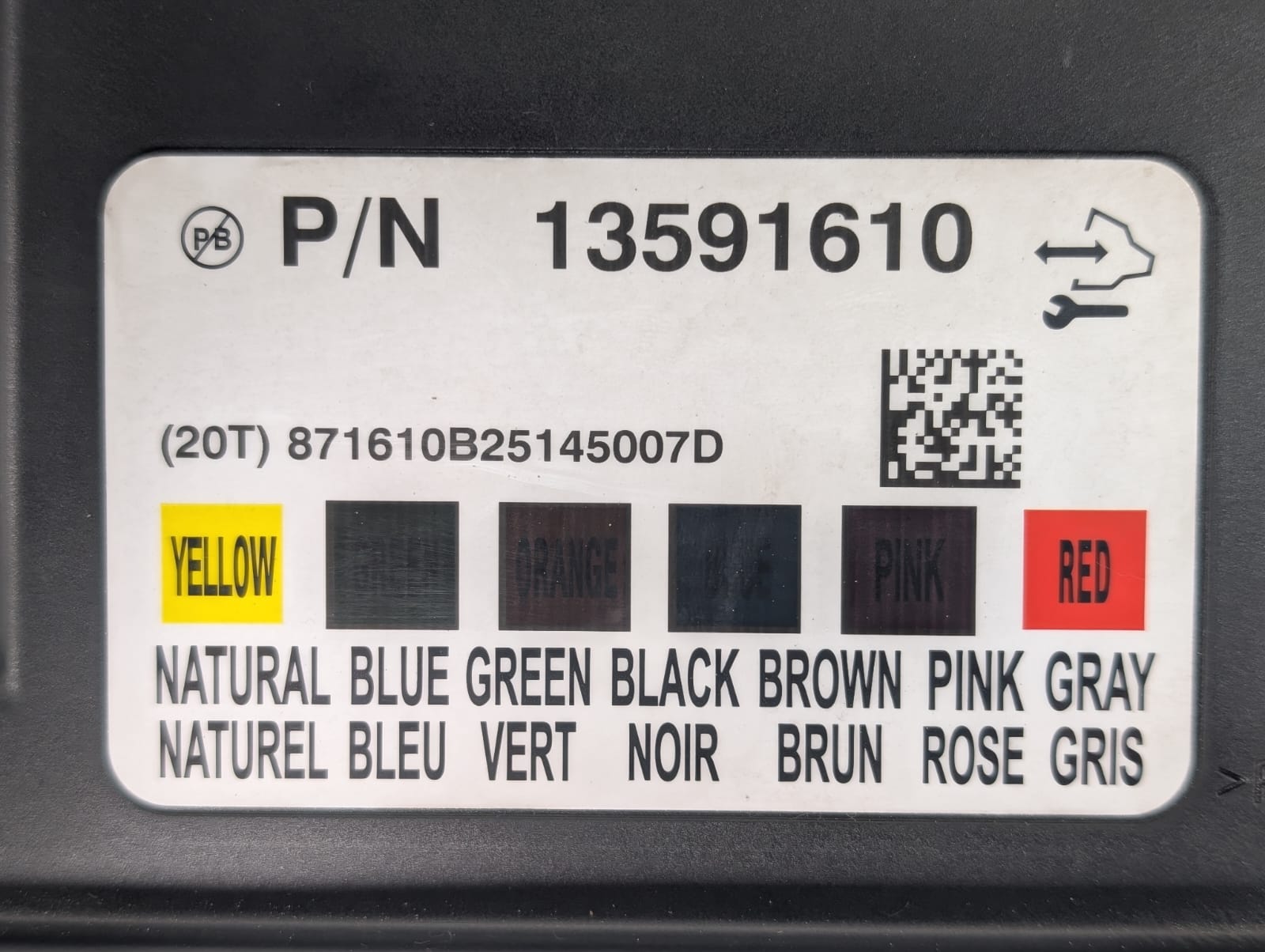 Módulo electronico 13591610 de Opel Astra j (p10) 2009-2015 110 CV - pieza usada