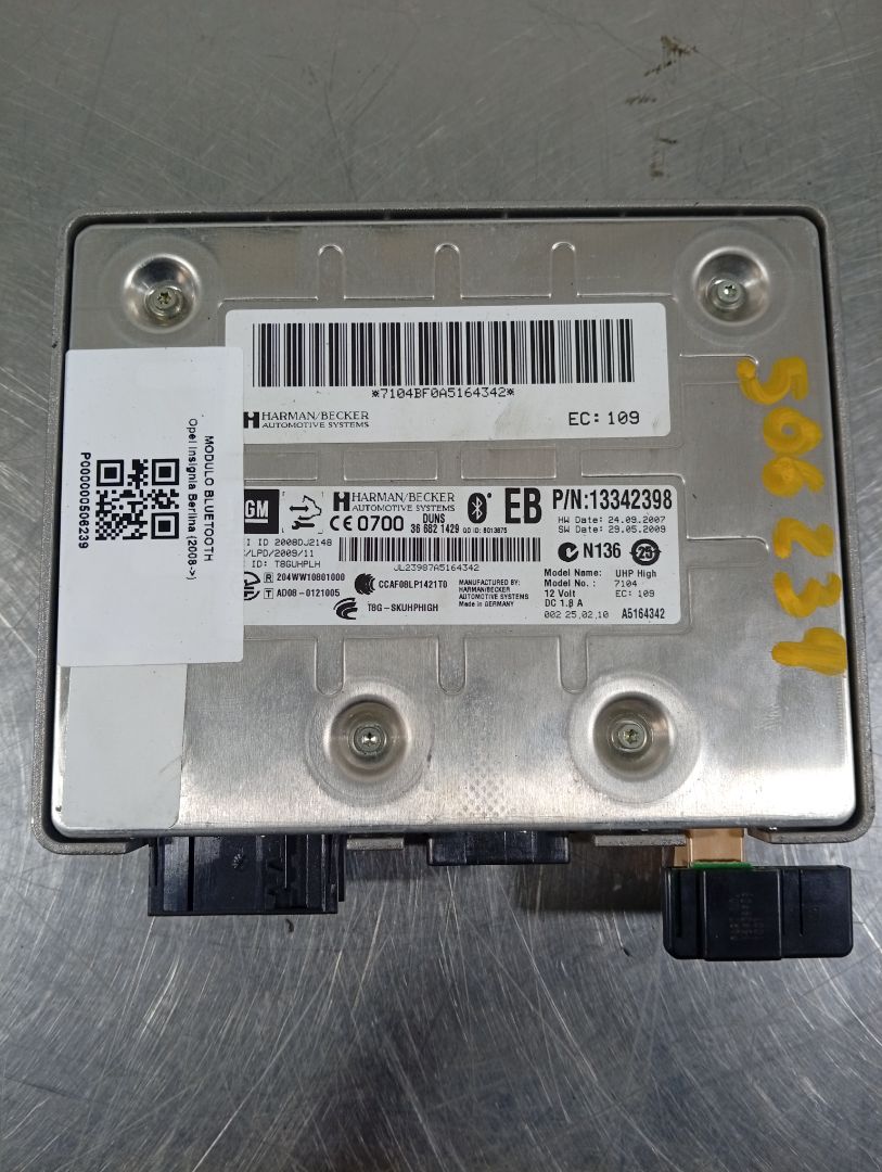 Módulo bluetooth A20DTH 13342398 de Opel Insignia a (g09) 2008-2017 - pieza usada