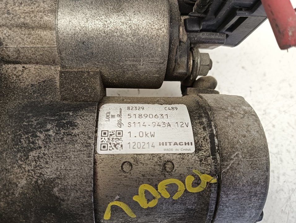 Halter anlasser 51890631 de Fiat 500 (312_) 2010-0 69 CV - pieza usada