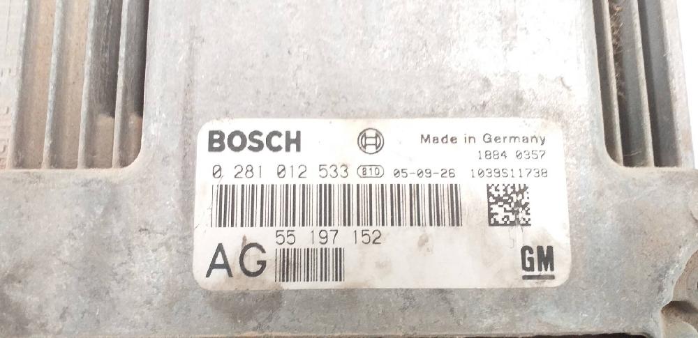 Centralita motor uce Z19DT 0281012533 de Opel Vectra c berlina 2002-2008 120 CV - pieza usada